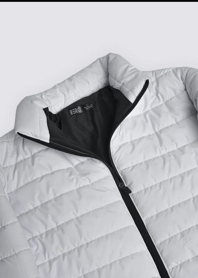 Men's White Puffer Jacket - AR - Rehman Collection
