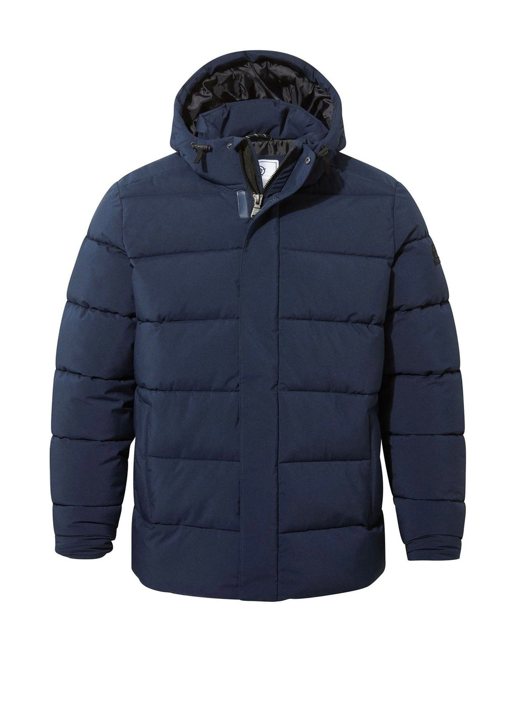 Navy Puffer Jacket with Hood For Men - AR - Rehman Collection