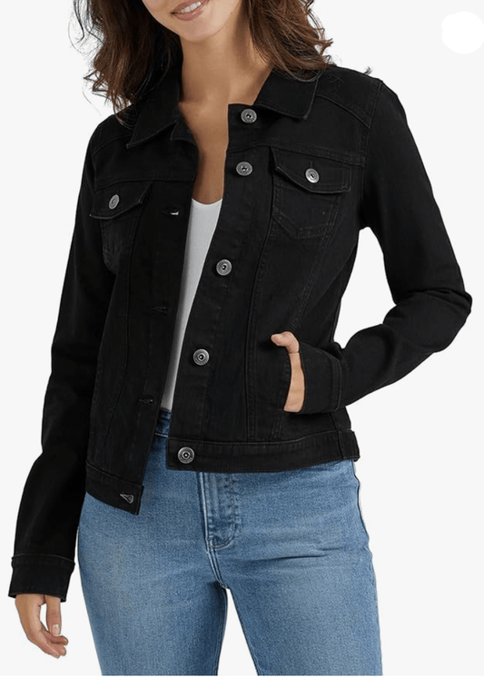 Women’s Black Denim Jacket - AR - Rehman Collection