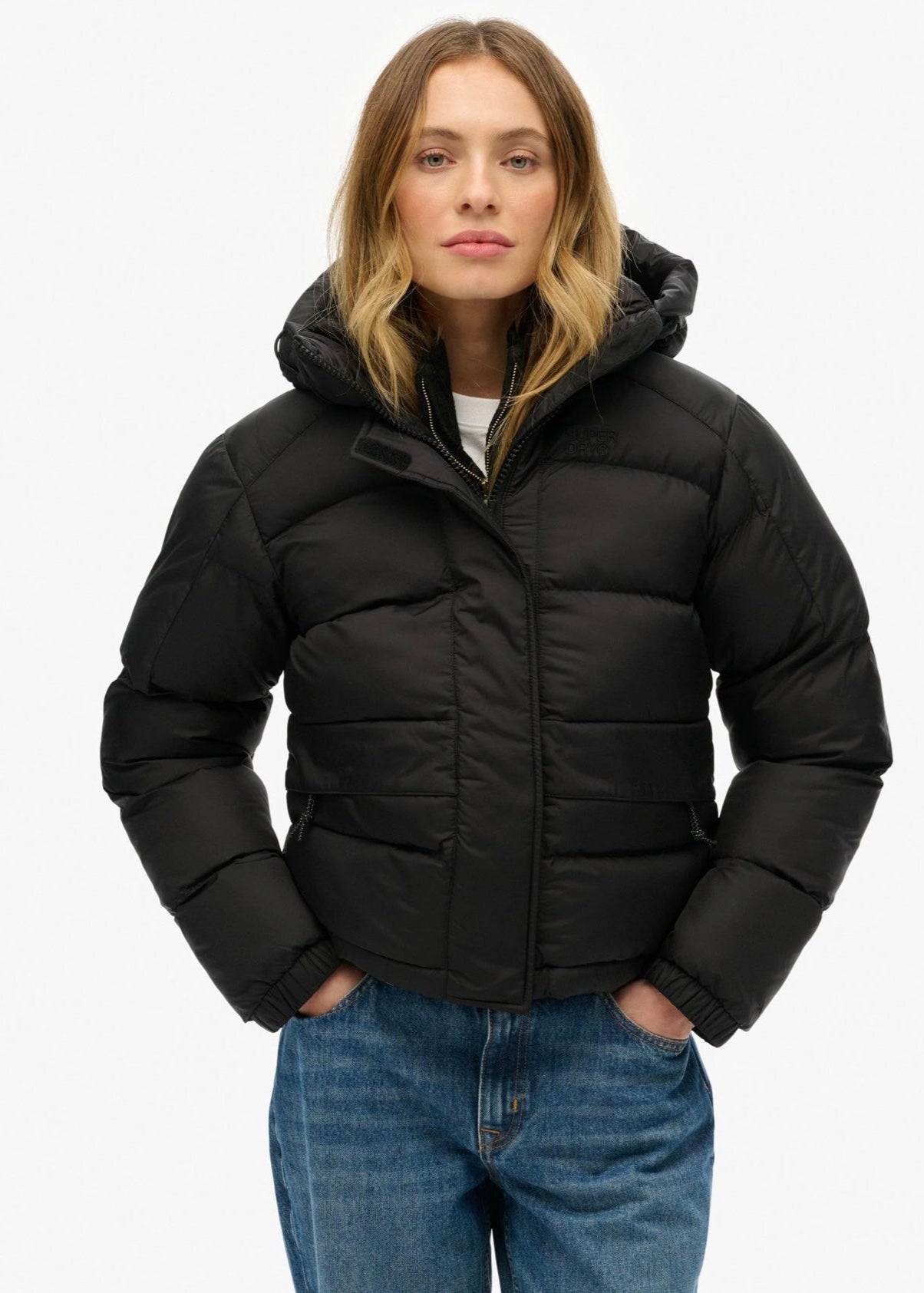 Women's Black Puffer Jacket - AR - Rehman Collection
