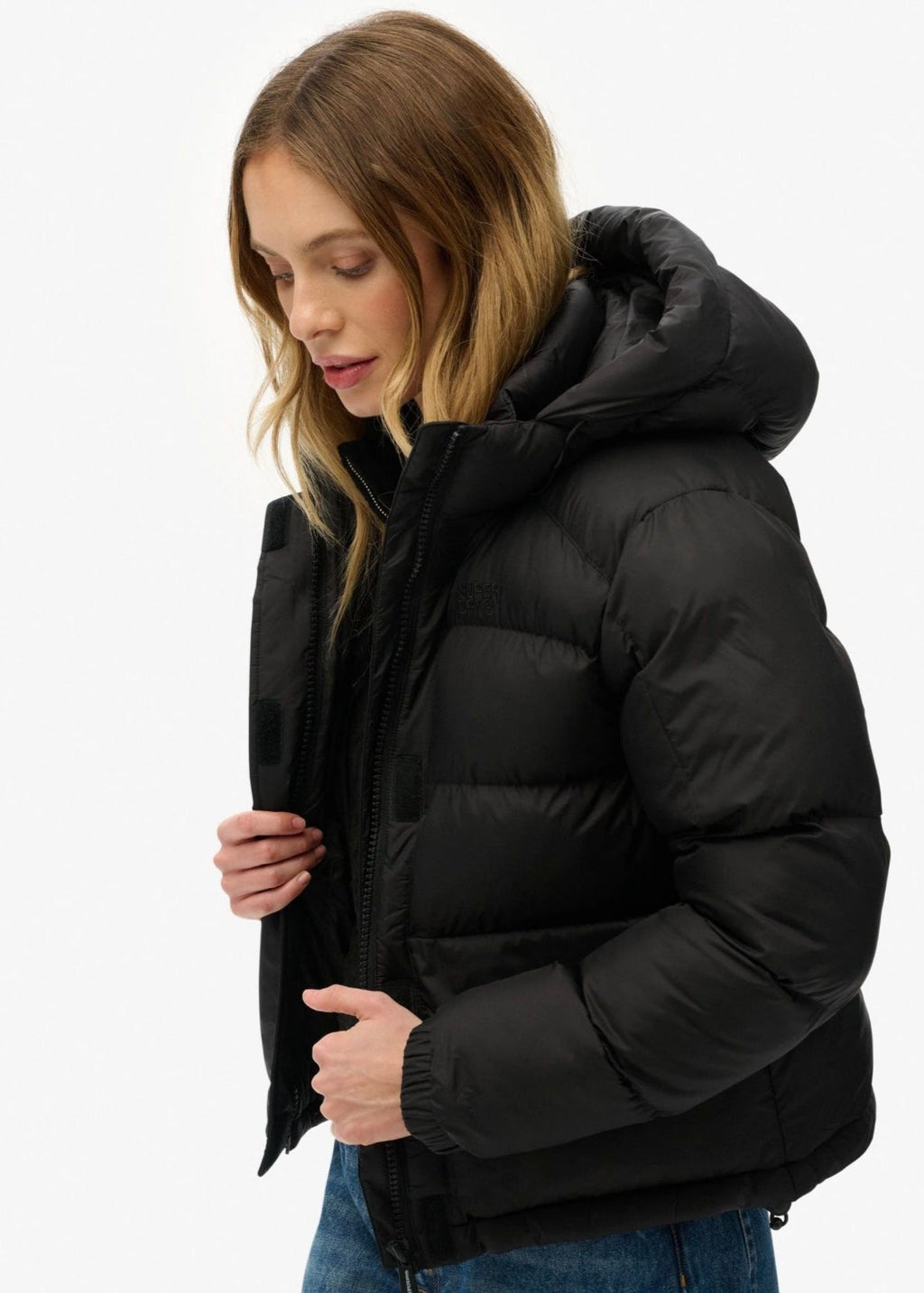 Women's Black Puffer Jacket - AR - Rehman Collection