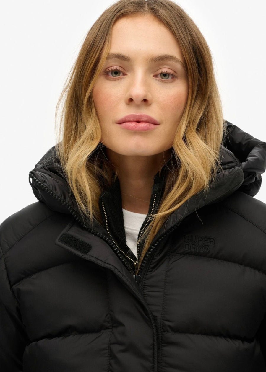 Women's Black Puffer Jacket - AR - Rehman Collection