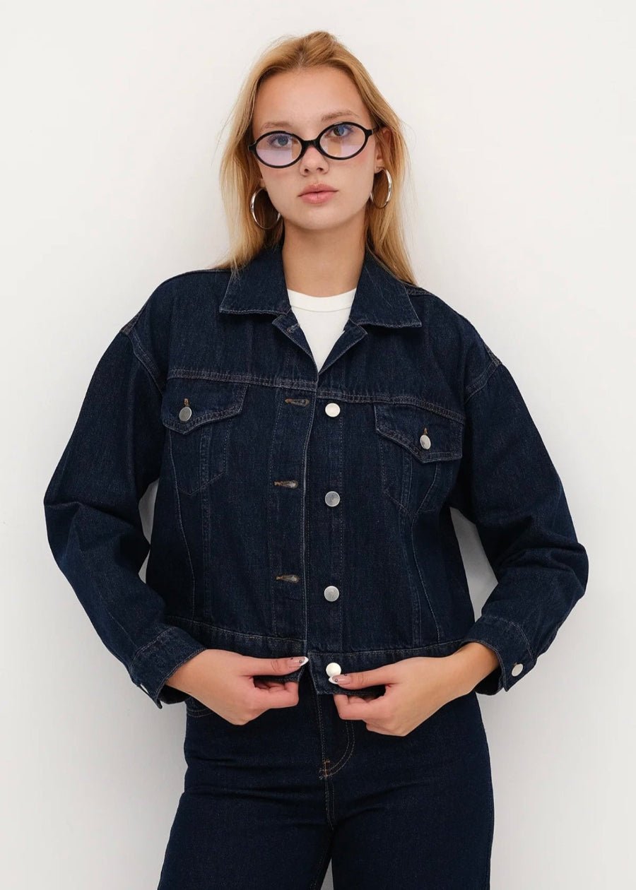 Women’s Dark Blue Denim Jacket - AR - Rehman Collection