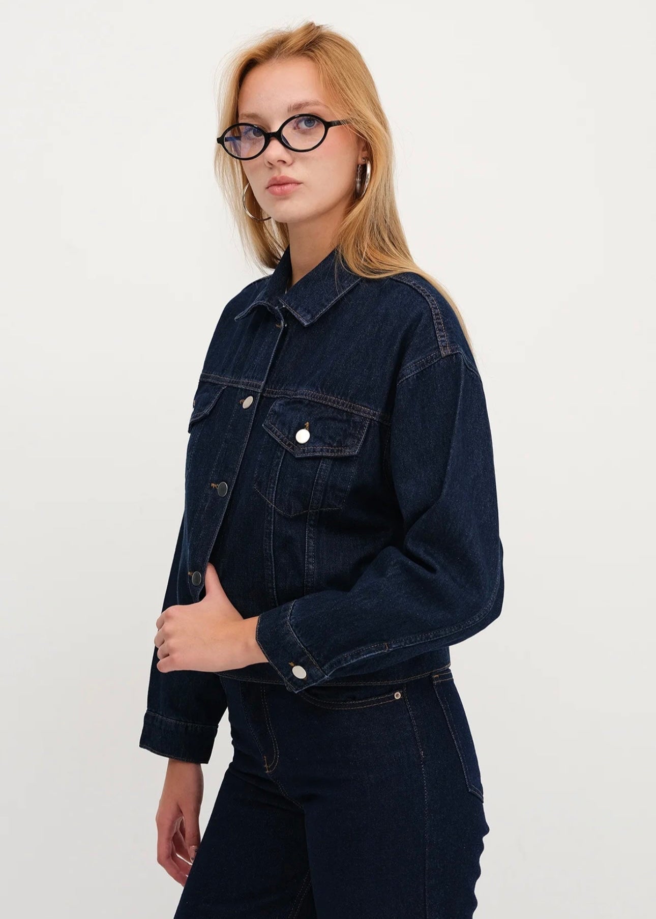 Women’s Dark Blue Denim Jacket - AR - Rehman Collection